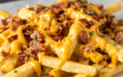 Recette de frites gratinées au fromage et bacon